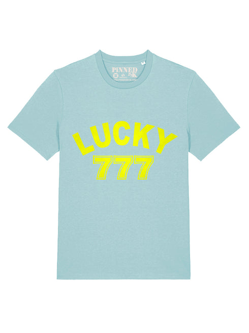 T-shirt Lucky 777 Velvet Neon Yellow